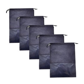 5 Stück/Tasche, große Reise-Schuhtasche, tragbare Schuhaufbewahrungstasche mit Kordelzug, staubdichte Vlies-Aufbewahrungstasche, Schuhüberzug-Gurttasche, platzsparender Organizer mit transparenten