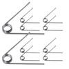 Ctyjia 10 PCS 304 Stainless Steel Torsion Spring, 0.7mm Wire