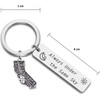 JJTZX Always Under the Same Sky US State Keychain Long