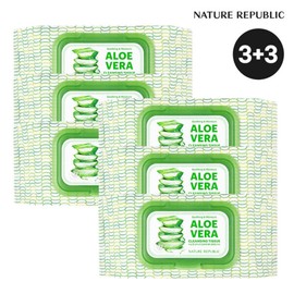 Nature Republic (현대Hmall)네이처리퍼블릭 6개묶음 네이처리퍼블릭 수딩 앤 모이스처 알로에베라 클렌징 티슈 (총 (Nature Republic) Nature Republic Soothing & Moisture Aloe Vera Cleansing Tissue 6-Pack