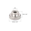 uxcell Knurled Thumb Nuts, M5 Round Knobs with, Nickel Plating,