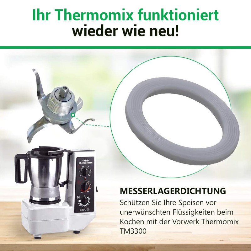 VIOKS Blade Insert Seal Replacement for Vorwerk Thermomix TM3300 TM