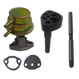 DASPARTS 113127025G Fuel Pump Kit including 113127025G(Fuel Pump) 113127303(Flange) 113127307A(100mm Short Drive Rod, Alternator Style), Beetle, Super Beetle 1973-1974