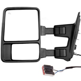 SELEAD Towing Mirror 2003-2007 for ford for F250/for F350/for F450/for F550 Super Duty 2003-2005 for ford for Excursion Tow Mirror with Manual Adjusted No Heated Turn Signal Light 1 Pc LH Side