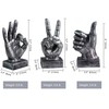 LEPENDOR Hand Sculpture Decor Finger Statue Resin Desk Decorations for