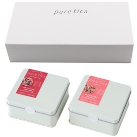 Pure Tica Edible Fruit Tea, Set of 2, Strawberry x Peach