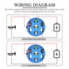FSTURIOS 16MM Raised Speaker Horn Momentary Push Button Switch, 5/8"