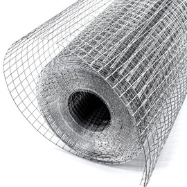 Metamesh 19 Ga Hardware Cloth 1/2 inch 48" x 50' - Premium Chicken Wire Mesh Roll for Effective Garden Fencing, Chicken Runs, and Robust Gopher Mesh Protection