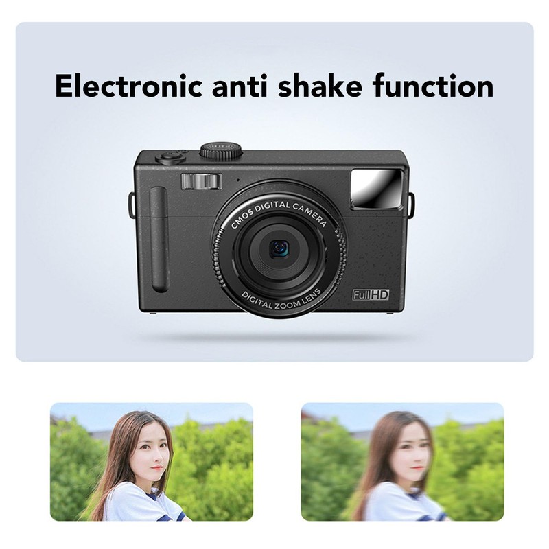 Digital Camera, 48MP, 1080P, 16X Digital Zoom, Anti-Shake Point and