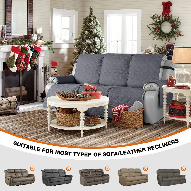 VANSOFY Waterproof Recliner Couch Covers, Sofa Covers 1-Piece Washable Reclining