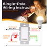 [10 Pack] Cloudy Bay 3-Way/Single Pole Dimmer Electrical Light Switch