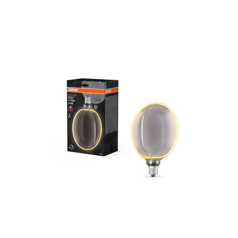 OSRAM Vintage 1906 Globe 183 Filament O Lamp, 4W, 110lm,