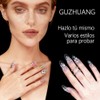 600PCS Transparente Uñas Postizas Para Manos，12 Tamaños Tips Para Uñas