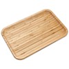 Bam&Boo Bamboo Serving Tray Natural Minimalist Rectangular (11.7” x 7.8"