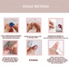 24-Piece Crystal Cat Eye Blood Red Set with Nude Pink