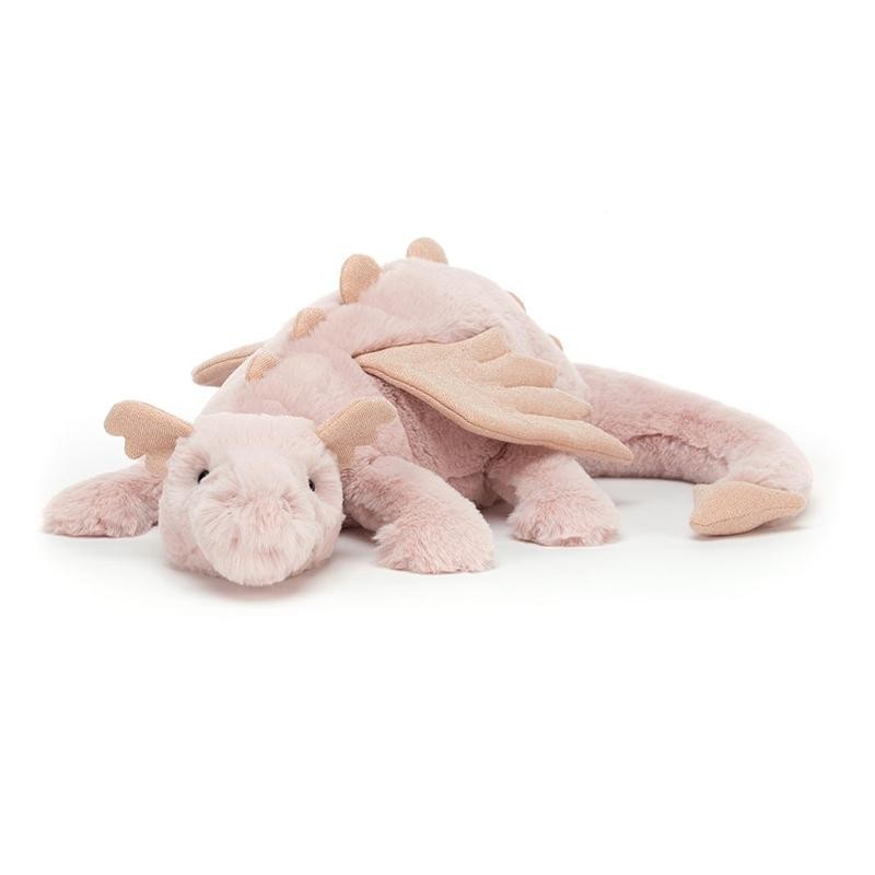 Jellycat Dragon Plush Collection - Full Set Featuring Sage, Snow,