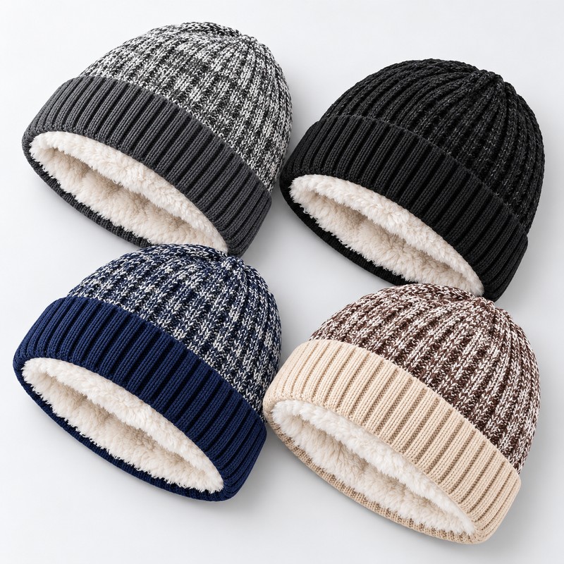 Unisex Winter Knit Beanie for Men & Women – Warm