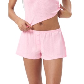 florence by mills womens Cozy Crush Sweet Pointelle Sleep Short, Soft Pink, X-Small