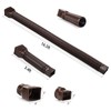 plusgutter 16.5ft Long Gutter Downspout Extensions Flexible, 4" Diameter Drain