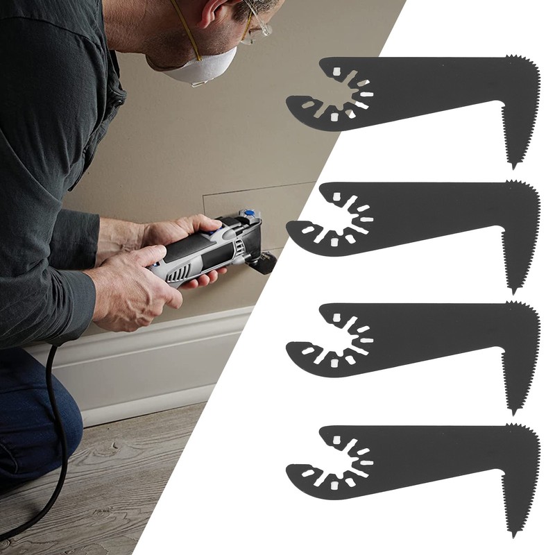 10Pcs Oscillating Saw Blade Sickle Shape High Speed Steel Multitool