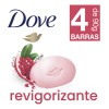 Dove Jabón Barra Revigorizante Granada Verbena 4x90g
