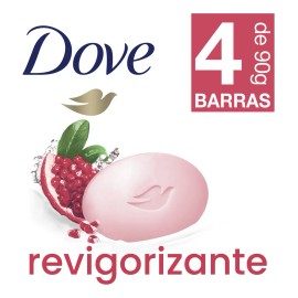 Dove Jabón Barra Revigorizante Granada Verbena 4x90g