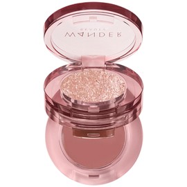 Wander Beauty Double Date Eye Shadow Duo - Eye Candy/Crush (Rose Gold Shimmer + Muted Mauve Cream) - High Pigment Eye Shadow Palette - Satin Shimmer Eyeshadow - Eye Makeup With Vitamin E - 0.07 oz