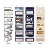 5-Shelf Over Door Organizer Wall Hanging Storage Bag with Clear