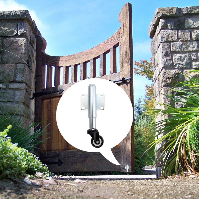 Skelang 2" Spring Loaded Gate Caster, Retractable 2-1/2" Swivel Wheel