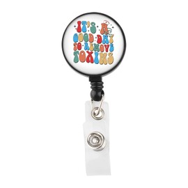 KUIYAI Dialysis Inspired Badge Reel Dialysis Doctor Gift Filtering Blood Dialysis Tech Gift (toxins Badge)