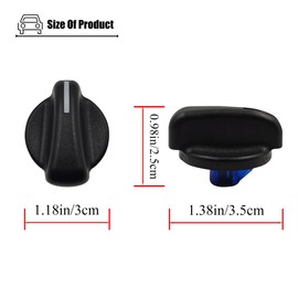 LXROAR01 3PCS AC Heater Switch Control Knob Compatible with Jeep Wrangler 1999-2006 Year, for Dodge Ram 1500 2500 3500 1998-2003 Year, for 05011218AC 5011218AC