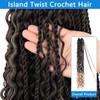 ZRQ 9 Packs Senegalese Twist Crochet Hair 24 Inch Black