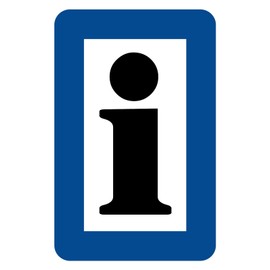 Generisch Tin Sign 20 x 30 cm Information Information Point