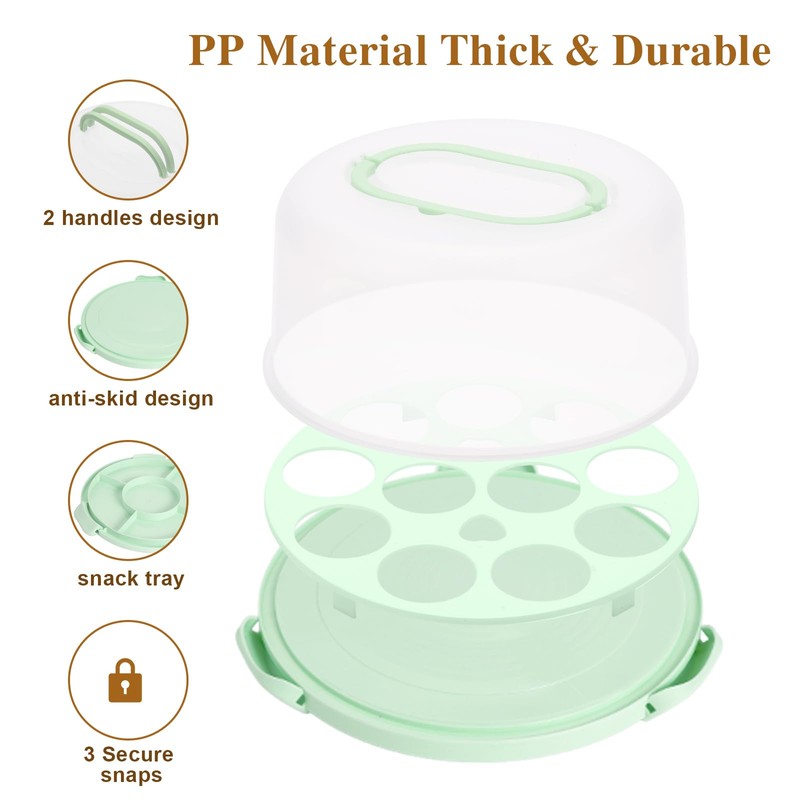 Cake Carrier with Lid and Handle, Cake Containers Cake Holder