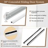 38" Concealed Sliding Barn Door Hardware Kit with Soft-Close Mechanism