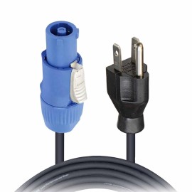 XC-PWCE14-25 ProX XC-PWCE14-25 25FT PowerCON Blue to Edison Male 14AWG Power Cord