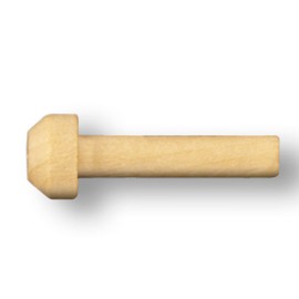 Pinehurst Crafts Wooden Axle Pegs, Fits 3/16" Hole Toy Wheels, 13/16" Long, Pack of 24