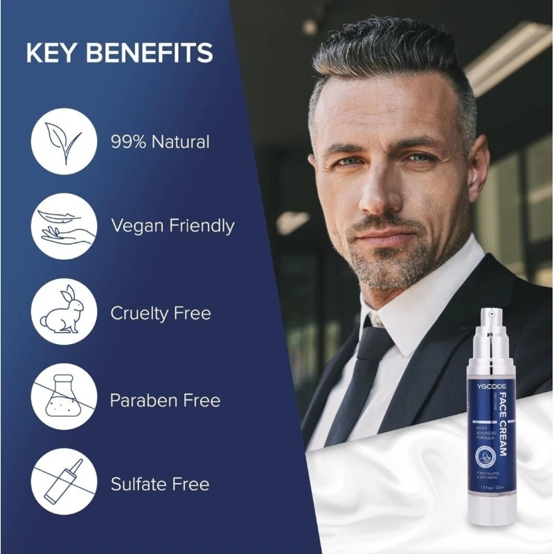 YGCODE 6 in 1 Mens Face Moisturizer - Face Cream