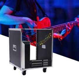 PIAOCAIYIN 12U Portable Rolling Network Rack, 220.46lbs Network Cabinet w/Swivel Caster Wheels Server Cabinet for Audio Video, Telecom 19 * 20.9 * 26in (12U)