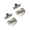 QCAA Solid Brass Roller Catch, Satin Nickel, 2 Pack