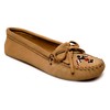 Minnetonka Women's Thunderbird Animikii Soft Leather Sole, Tan, Size 7.5