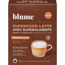 Blume 2-Pack Blume Latte Powder Superfood Latte( matcha/  Hot Cacao/ salted caramel) - Reishi hot chocolate