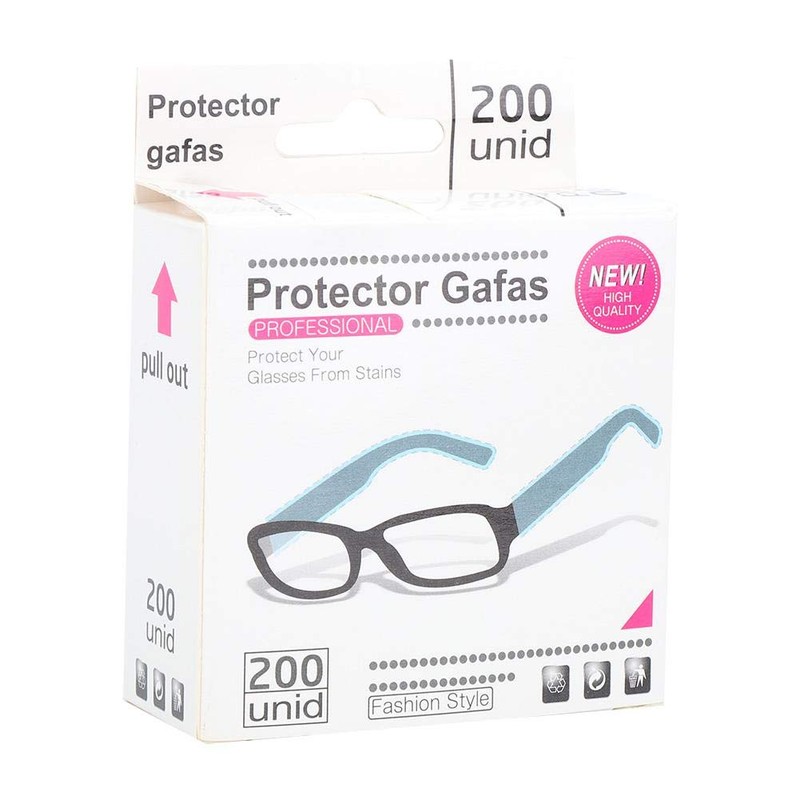 Gafas Desechables con Puntas para las Sienes, Mangas, Funda, Gafas