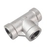 LOZOME 1-1/2" Stainless Steel Tee Female NPT Threaded T Shaped
