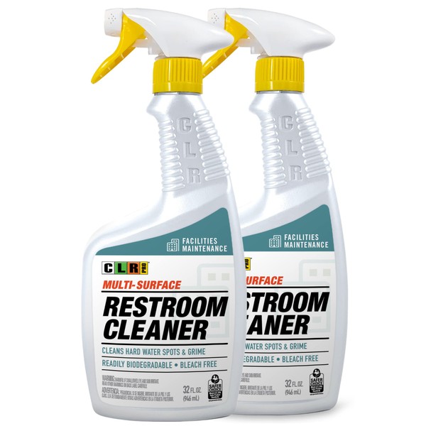CLR PRO Industrial Multi-Purpose Restroom Cleaner, 32 Ounce Spray Bottle (Pack of 2)