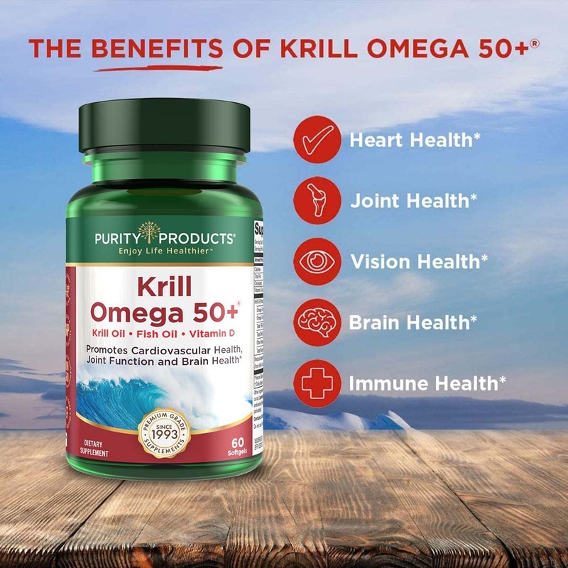 Purity Products Krill Omega 50 (Krill + Fish Oil Blend