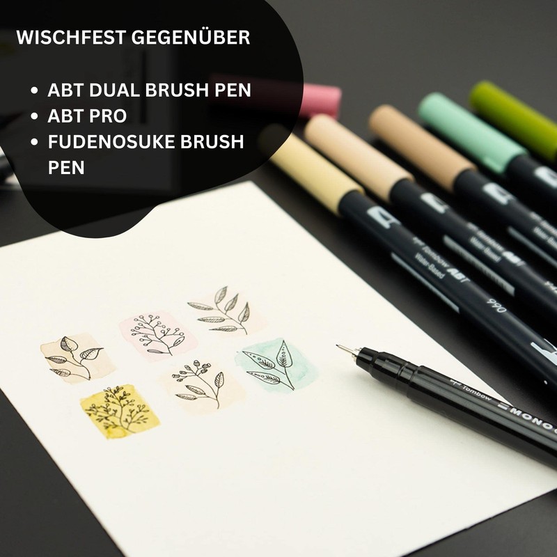 Tombow WS-EFL-H-08 Mono Drawing Pen Fineliner Line Width 08 Approx.