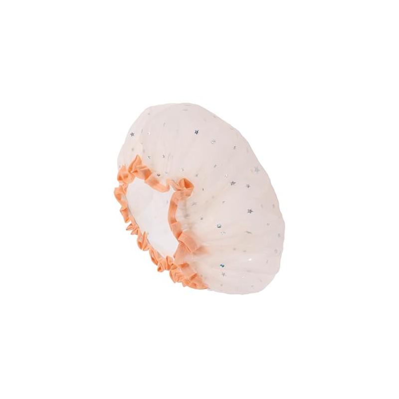 VOCOSTE Shower Cap, Hair Cap, Double Layer, Waterproof, Reusable, Bath,