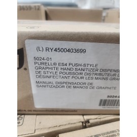 Purell ES4 Push-Style Graphite Hand Sanitizer Dispenser 5024-01 -1200 mL Refills