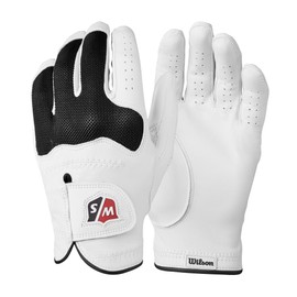 Wilson Men's Conform Golf Glove - Right Hand, White/Black, Medium/Large